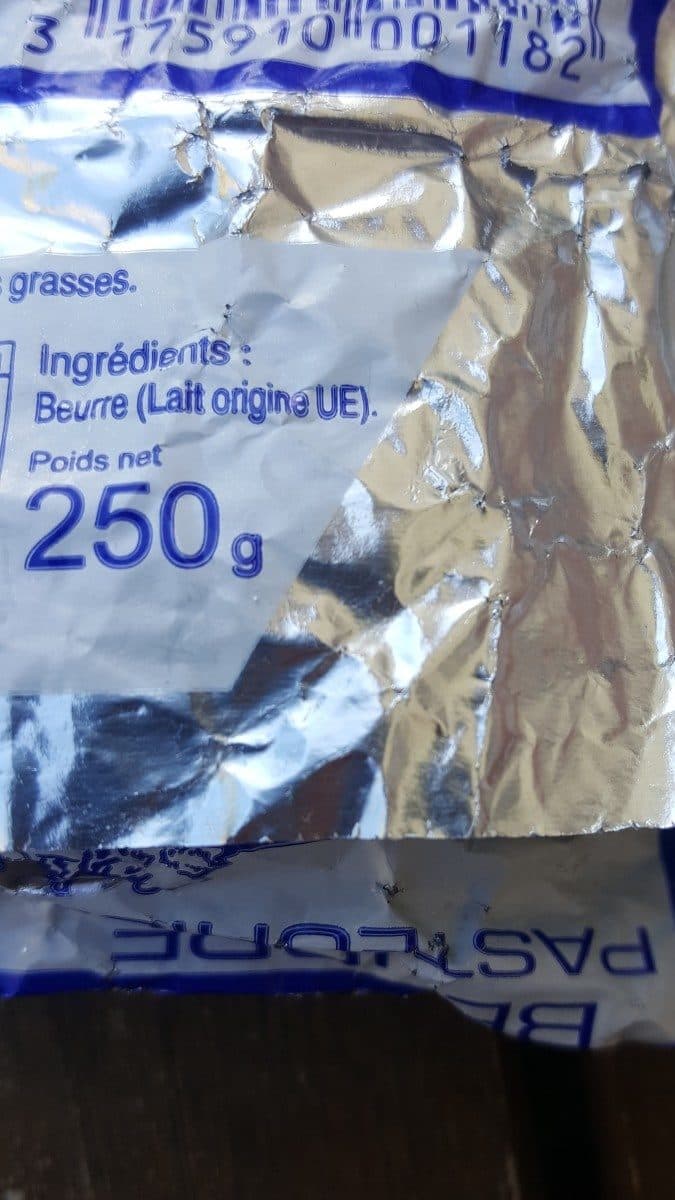 Le pays fromager Beurre pasteurise packshot