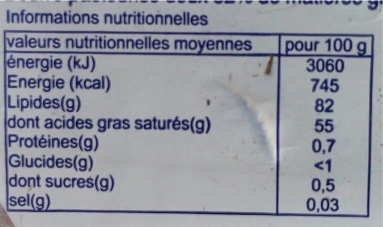 Le pays fromager Beurre pasteurise packshot