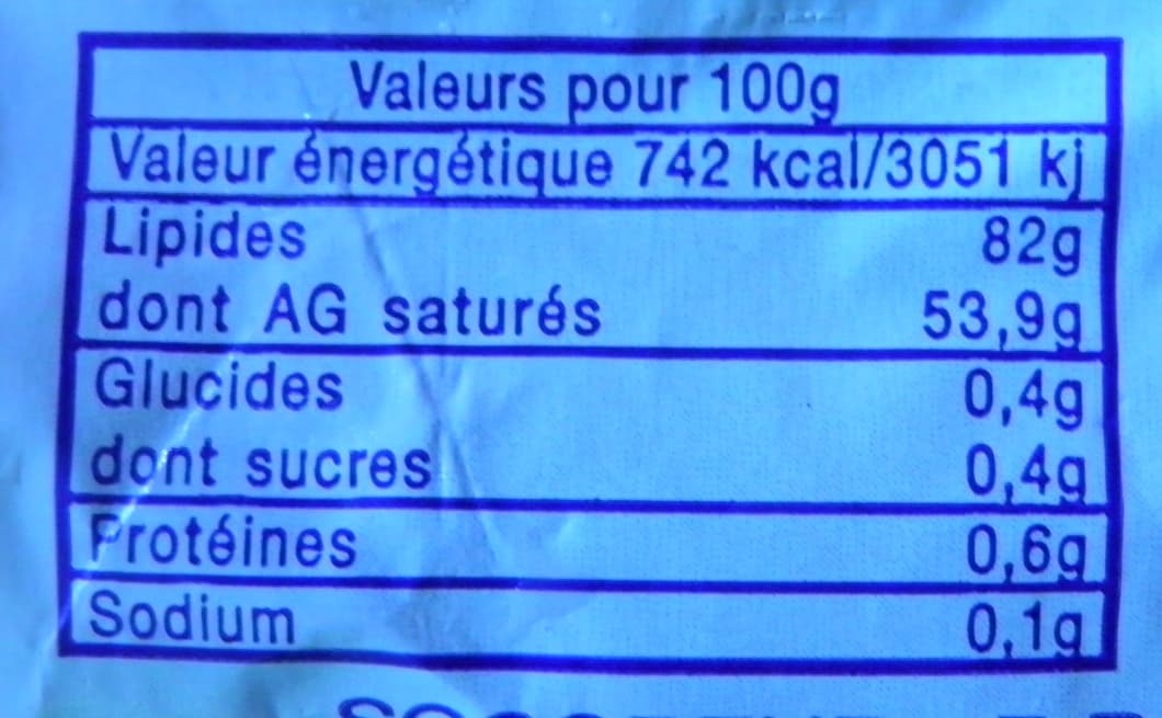 SL Beurre Pasteurisé SL packshot