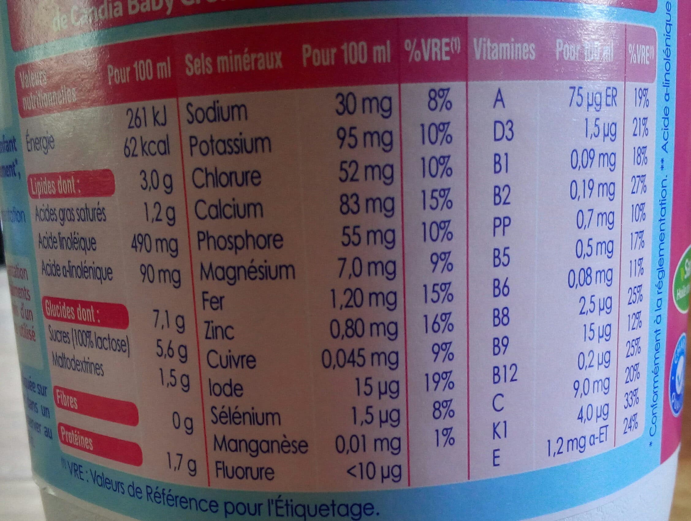 Candia Baby croissance 3 packshot