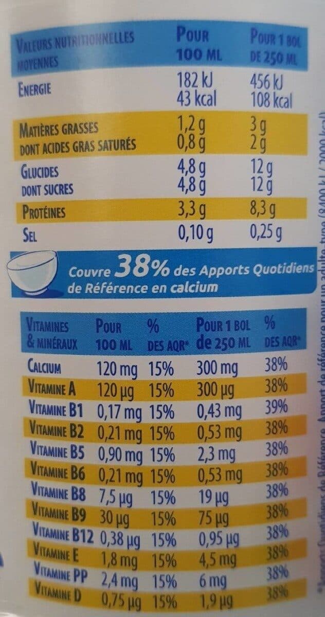 Candia Lait demi-écrémé, stérilisé UHT, 10 vitamines packshot