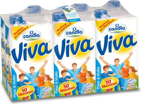 Candia Lait demi-écrémé, stérilisé UHT, 10 vitamines packshot