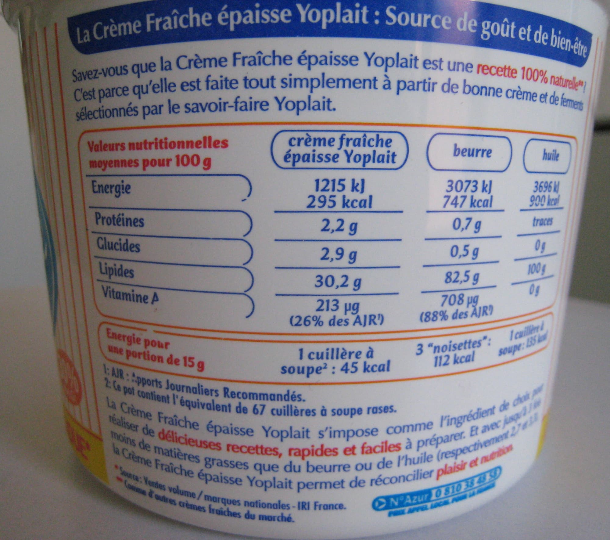 Yoplait Crème Fraîche Épaisse (30 % MG) packshot