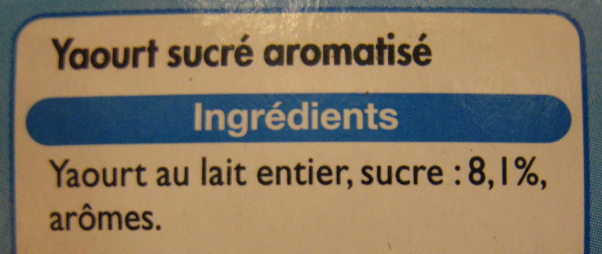 Groupe Casino Yaourts aromatisés au Lait Entier (10 Parfums) 16 Pots packshot