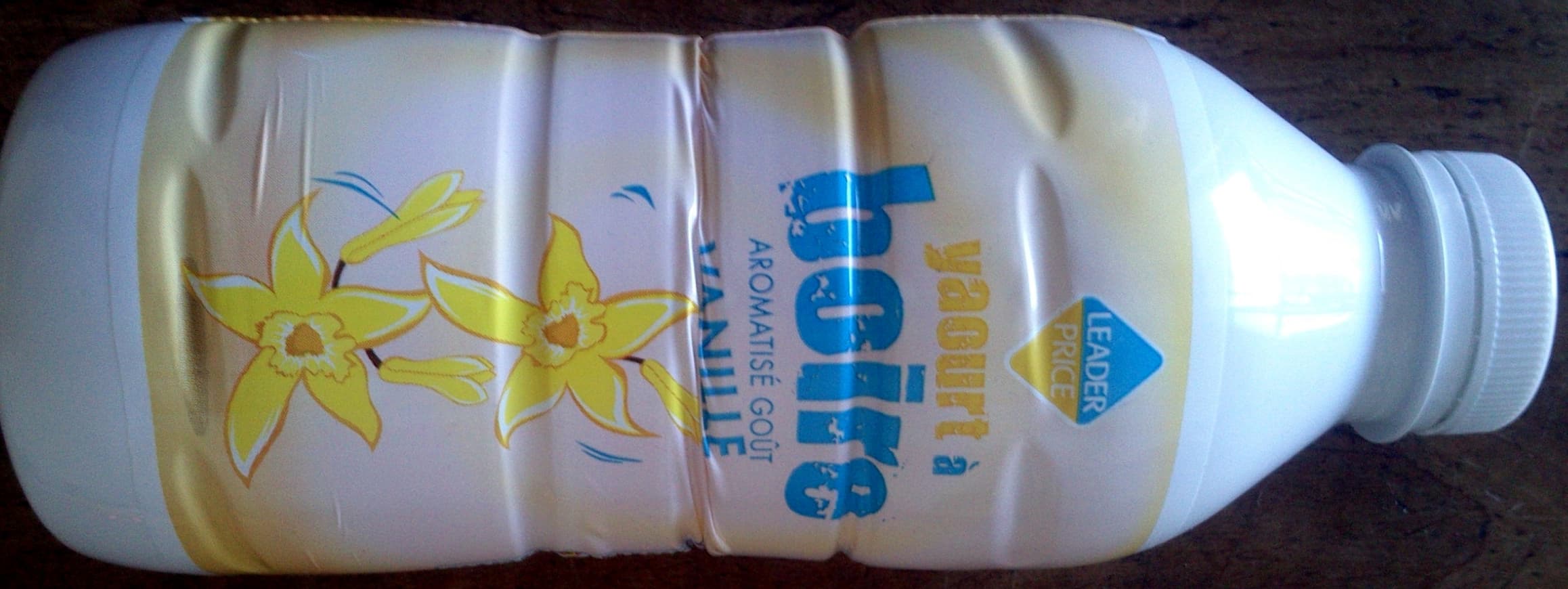 Leader Price Yaourt à boire aromatisé Goût Vanille packshot