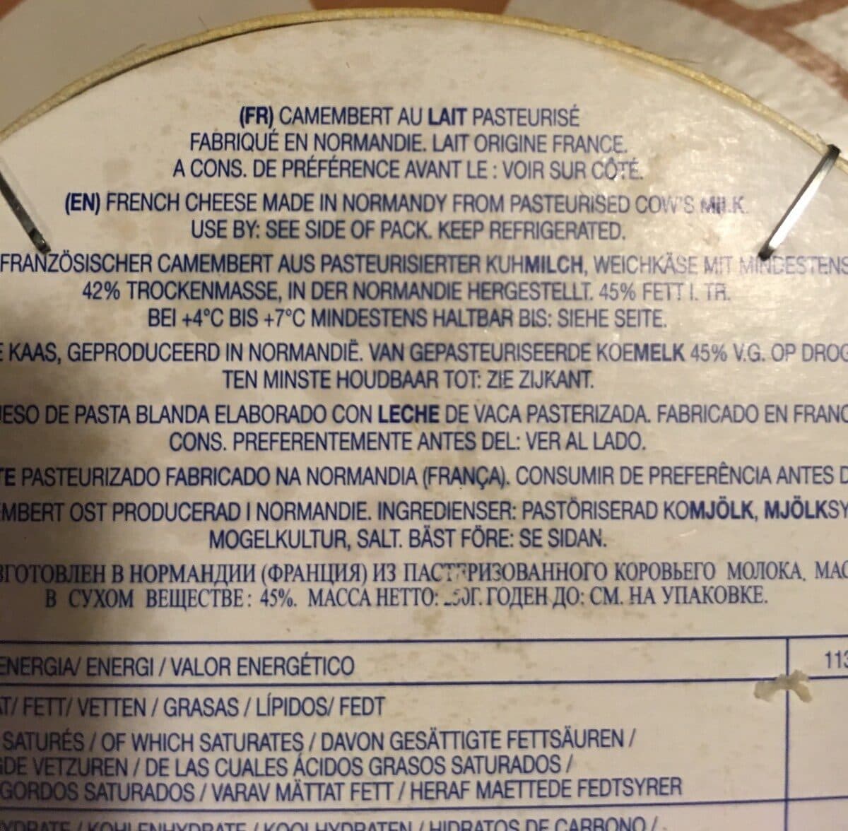 CF&R Le camembert packshot