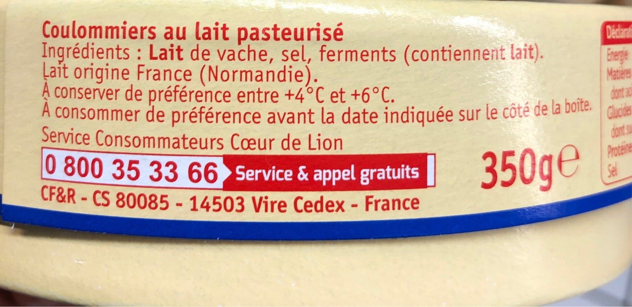 CF&R Coulommiers packshot