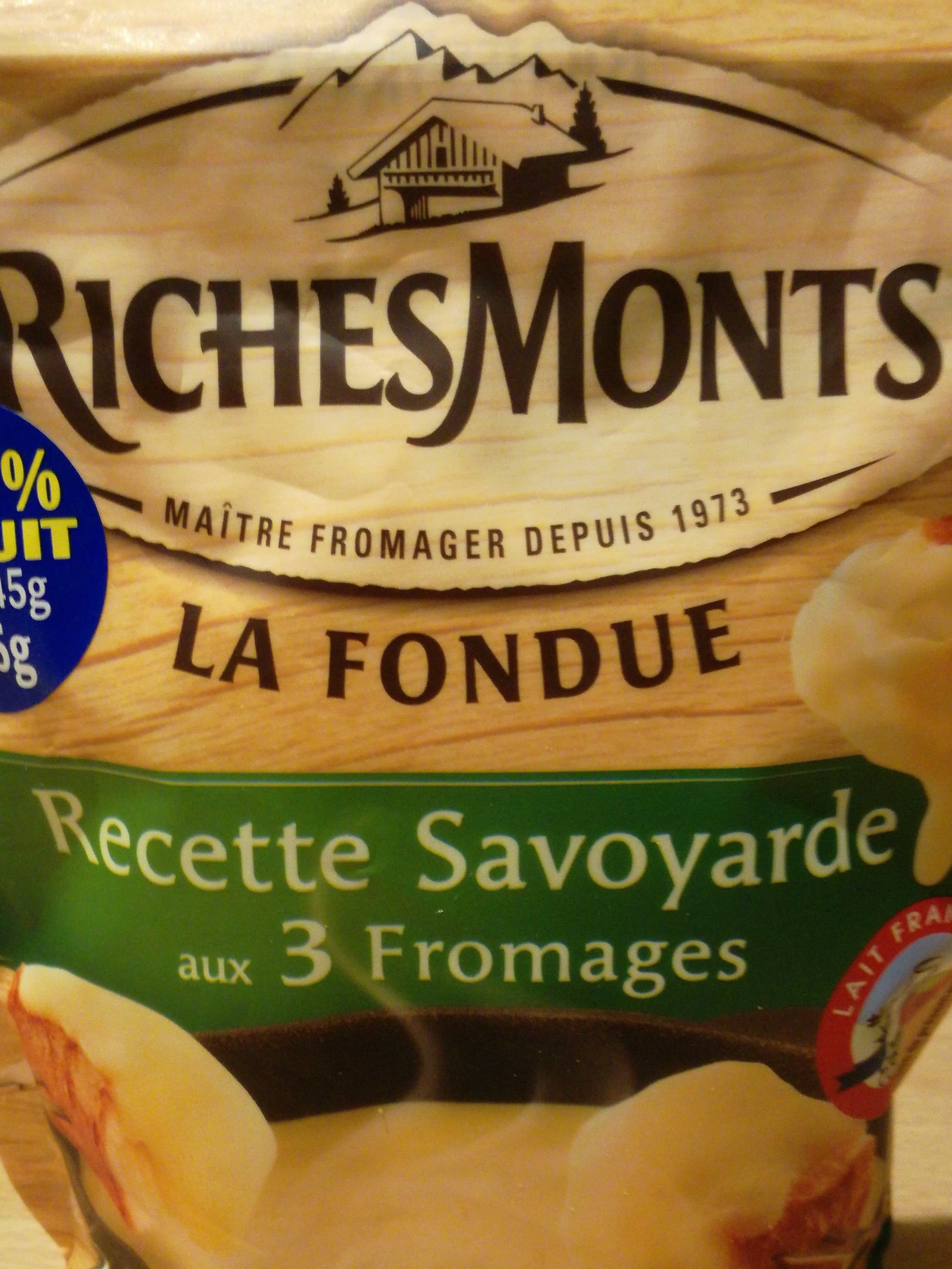 CF&R Fondue - recette savoyarde aux 3 fromages packshot