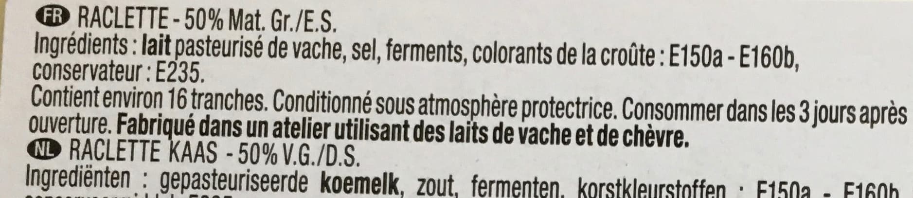 Richesmonts Raclette de caractère (29% MG) packshot