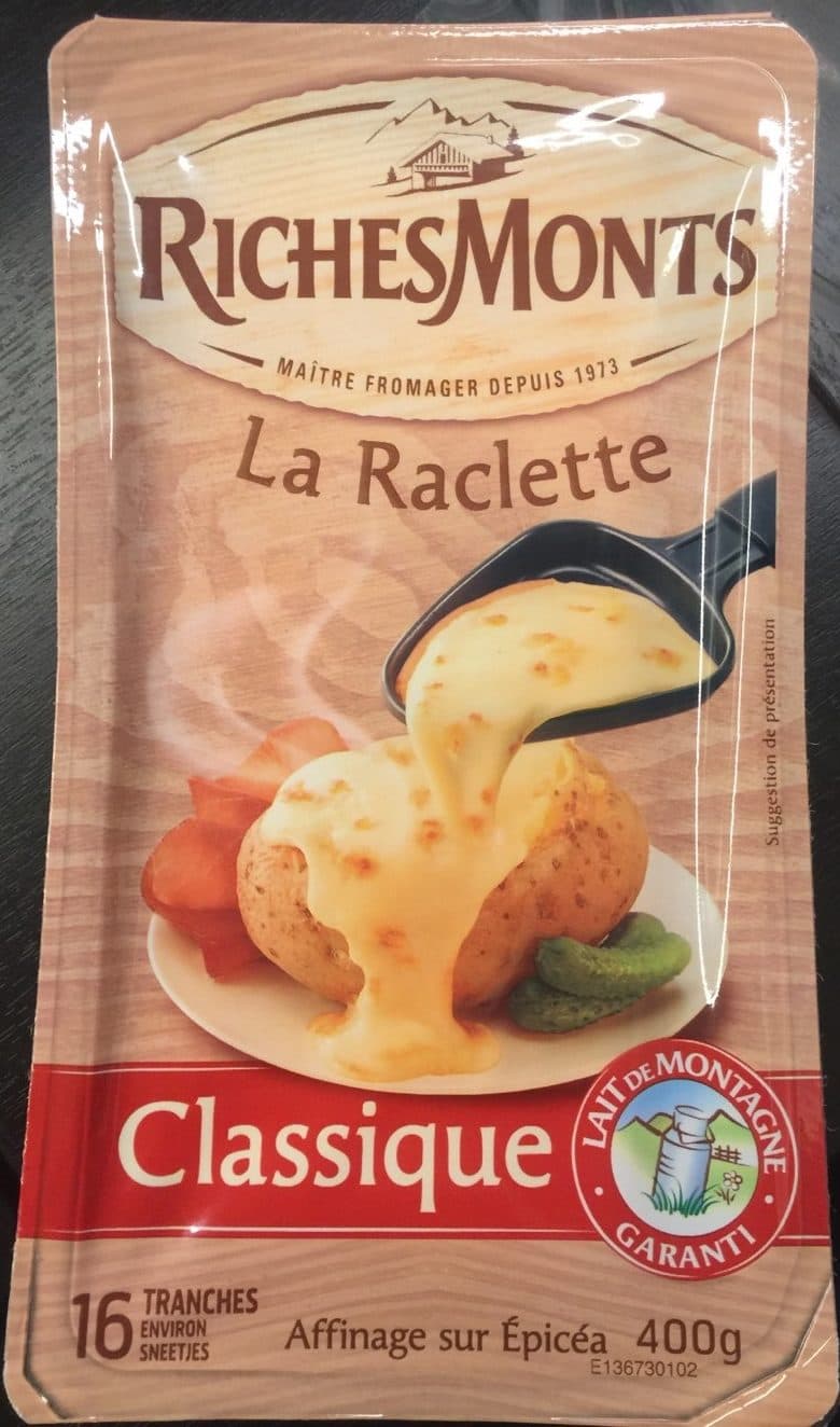 RichesMonts La Raclette Classique packshot