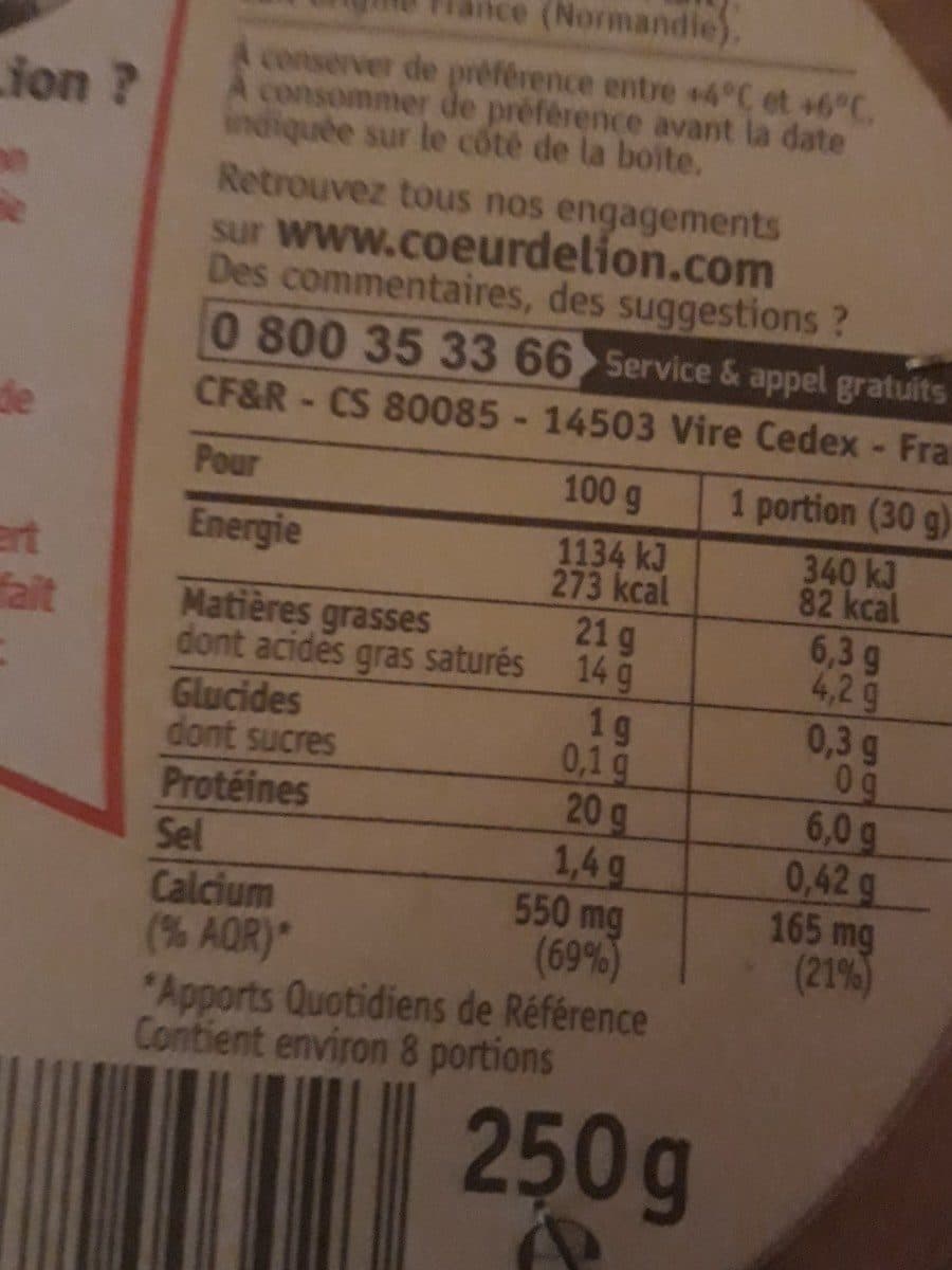 Coeur de Lion Camembert packshot