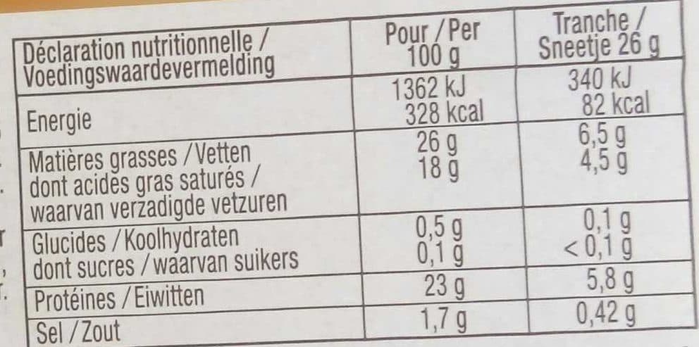 RichesMonts Idées Raclettes Classique-Oignon (26 % M.G.) packshot