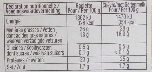 CF&R Idées Raclette classique & chèvre (+10 % gratuit) packshot