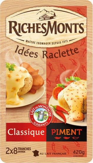 RichesMonts Raclette classique/piment packshot