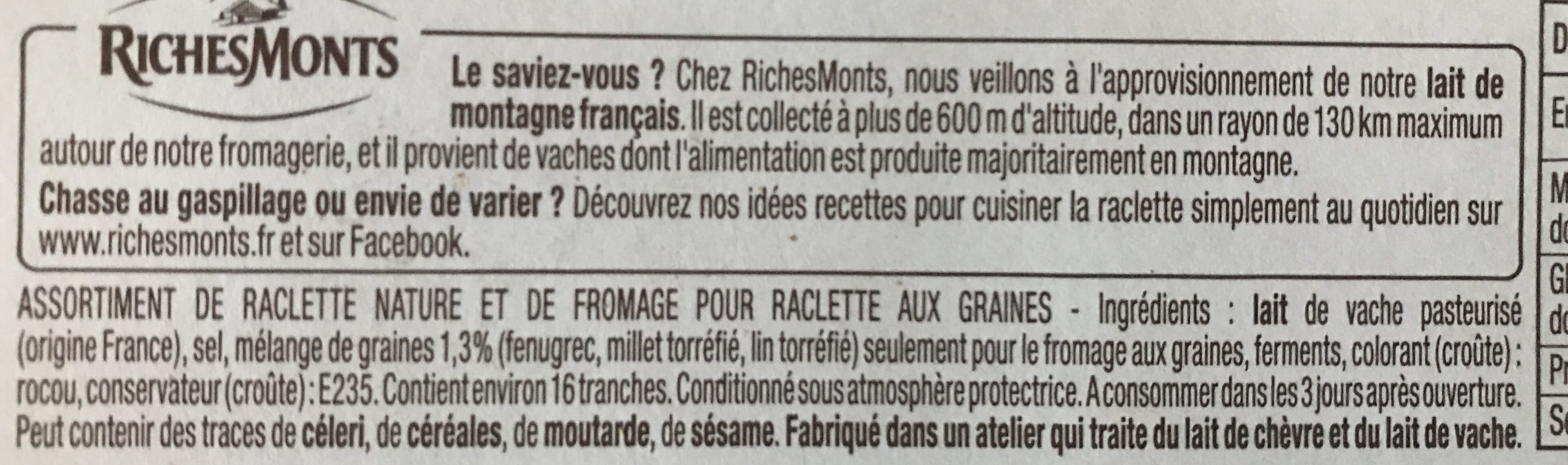 RichesMonts Idees Raclette packshot