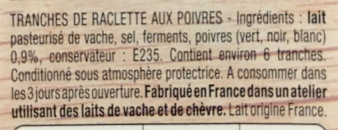 RichesMonts La Raclette - Fondante et relevée au poivre, Spécial burger packshot