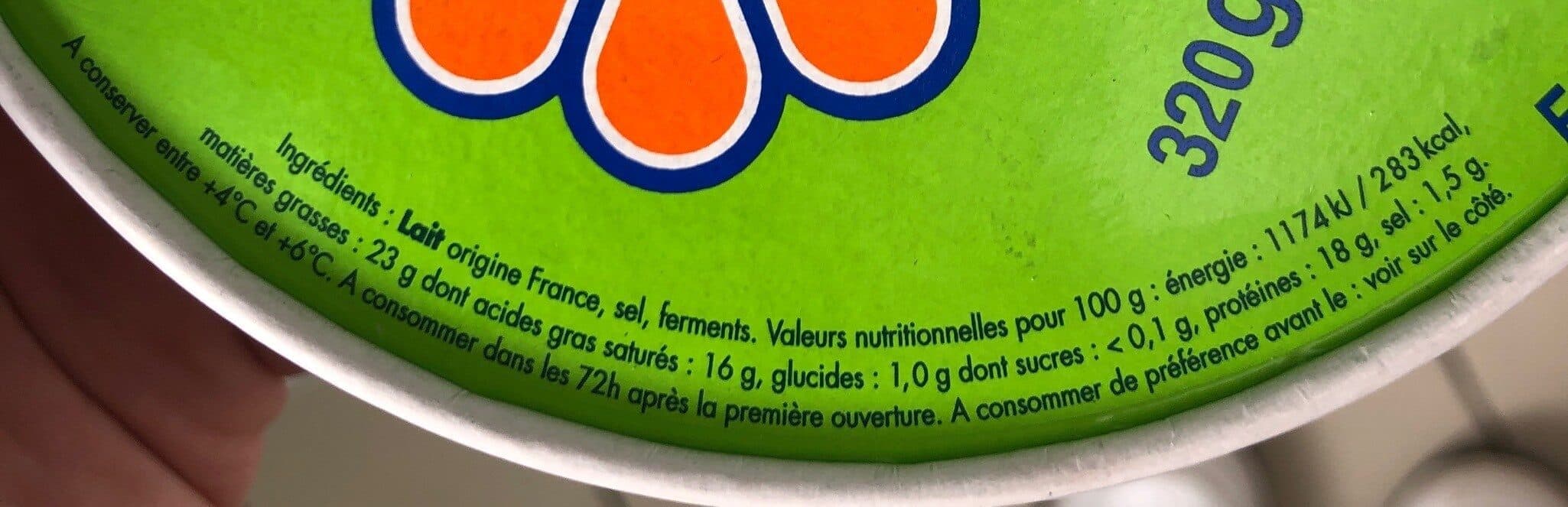 Open Food Facts Coulommiers packshot