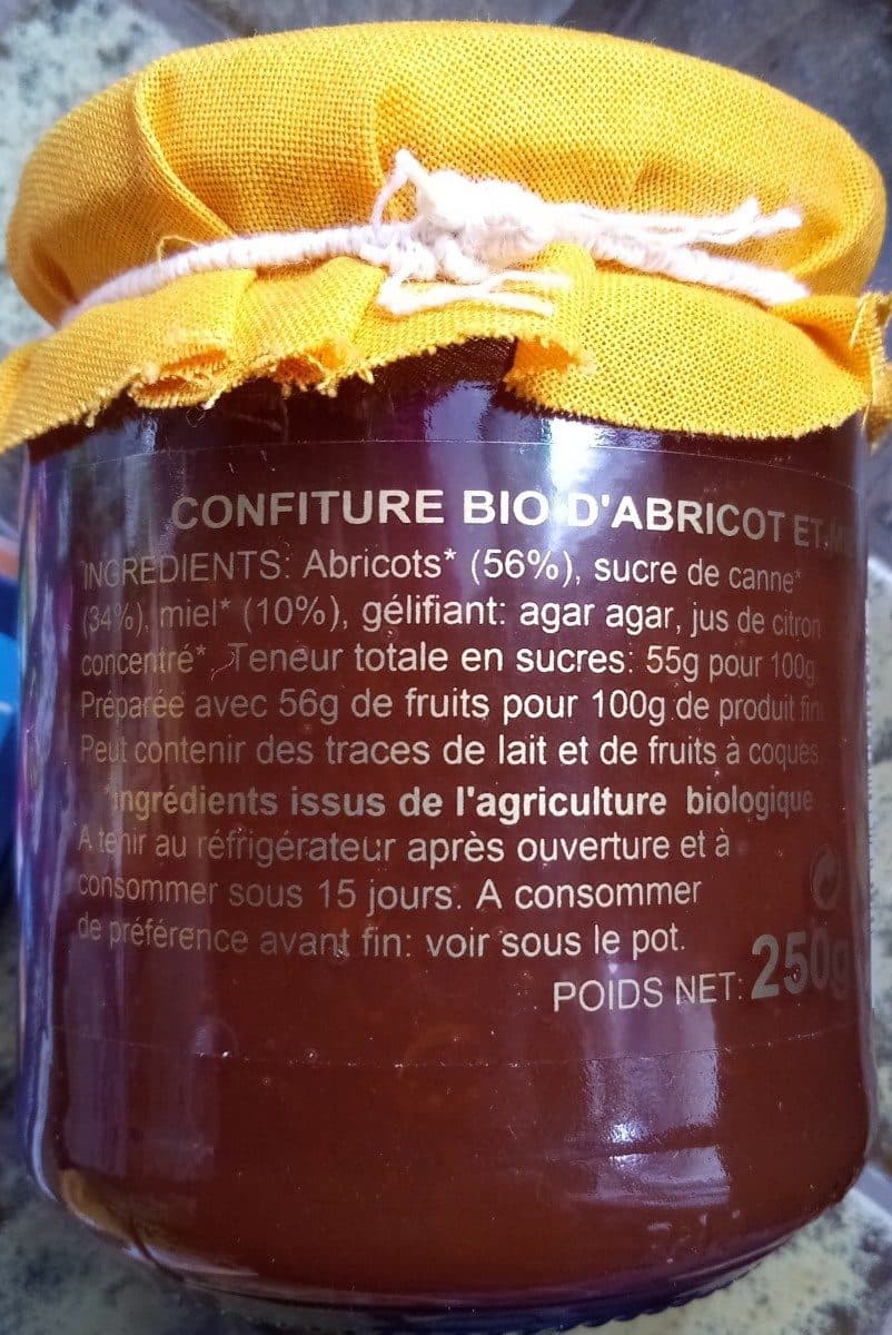 Open Food Facts Abricot & Miel packshot