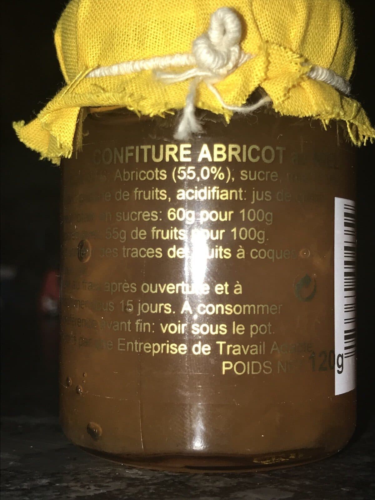 Le Bois Jumel Confiture Abricot au miel packshot