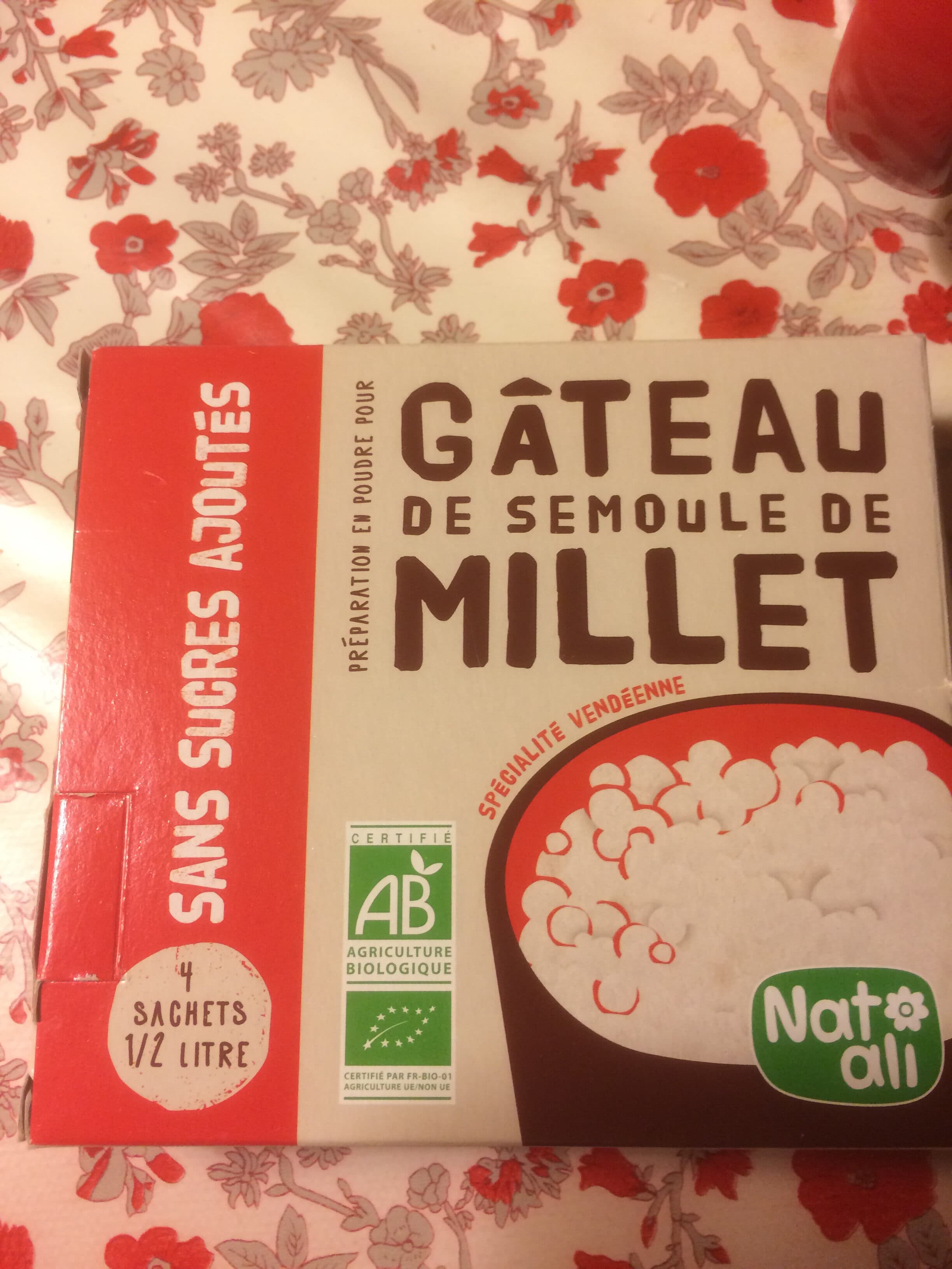 Natali Gâteau de semoule de Millet packshot