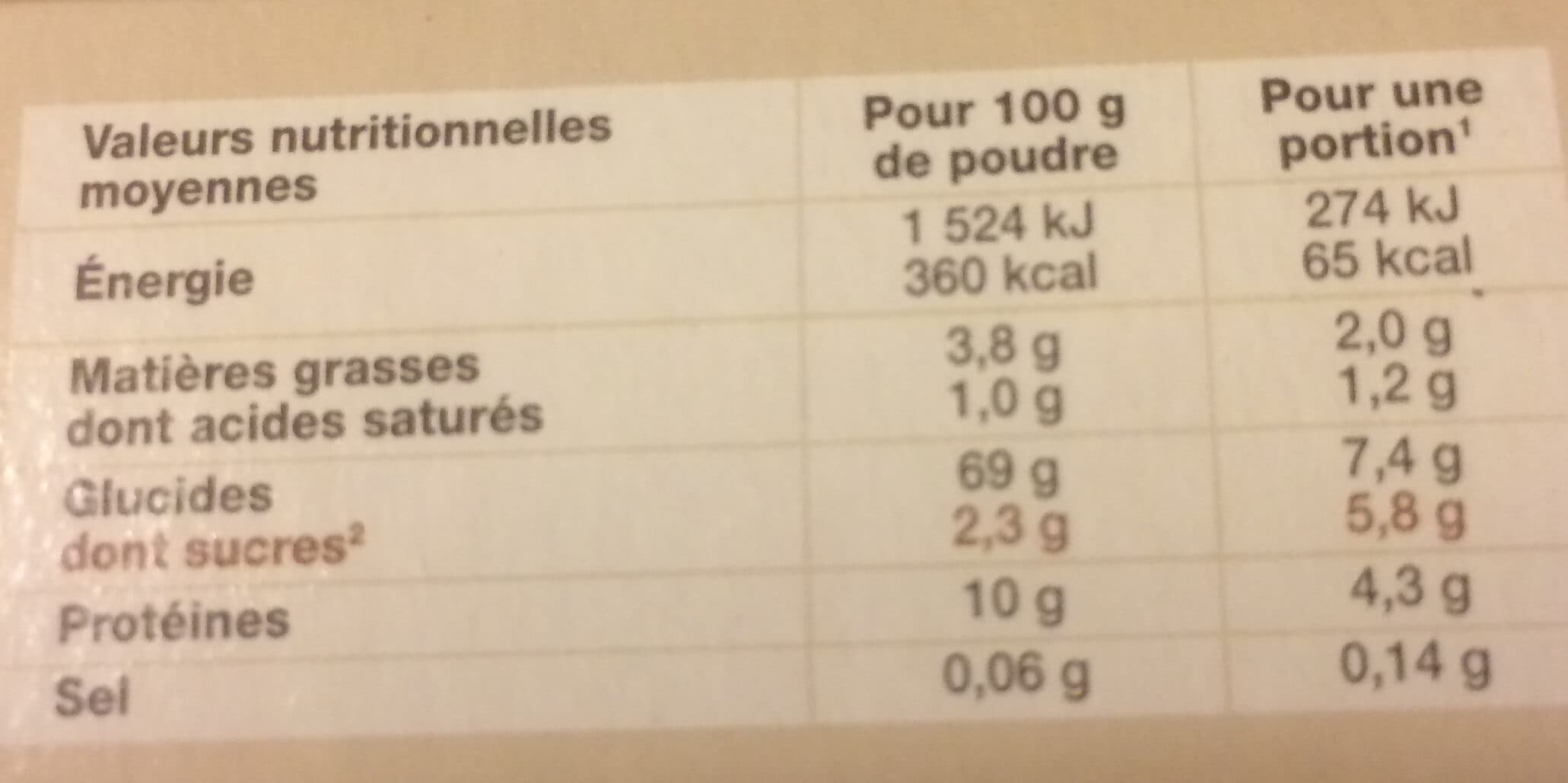 Natali Gâteau de semoule de Millet packshot
