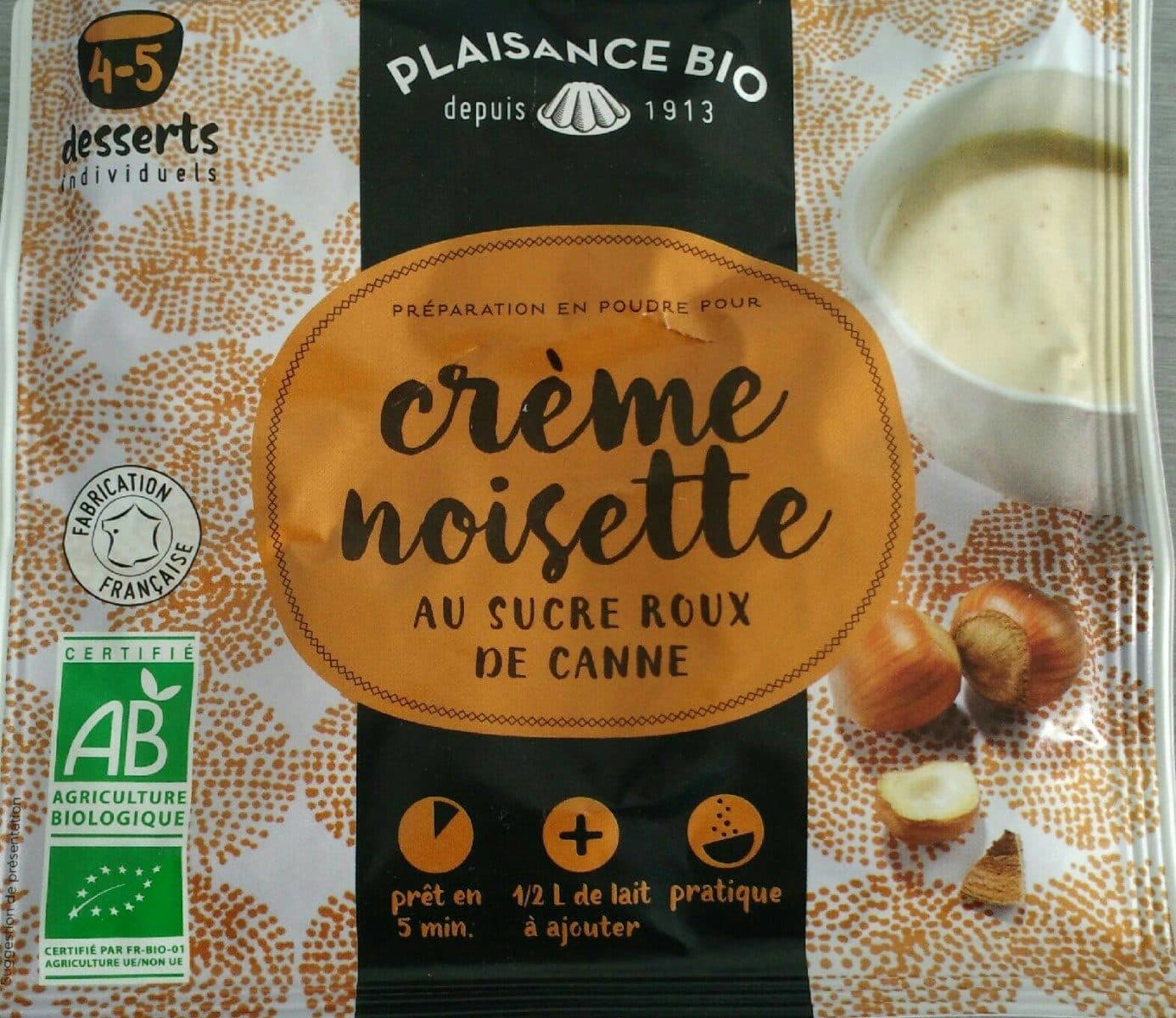 Plaisance Bio Crème noisette au sucre roux de canne packshot