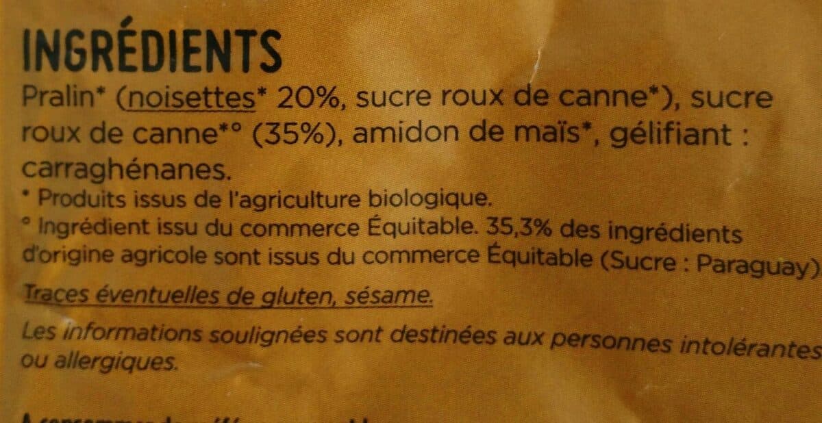 Plaisance Bio Crème noisette au sucre roux de canne packshot