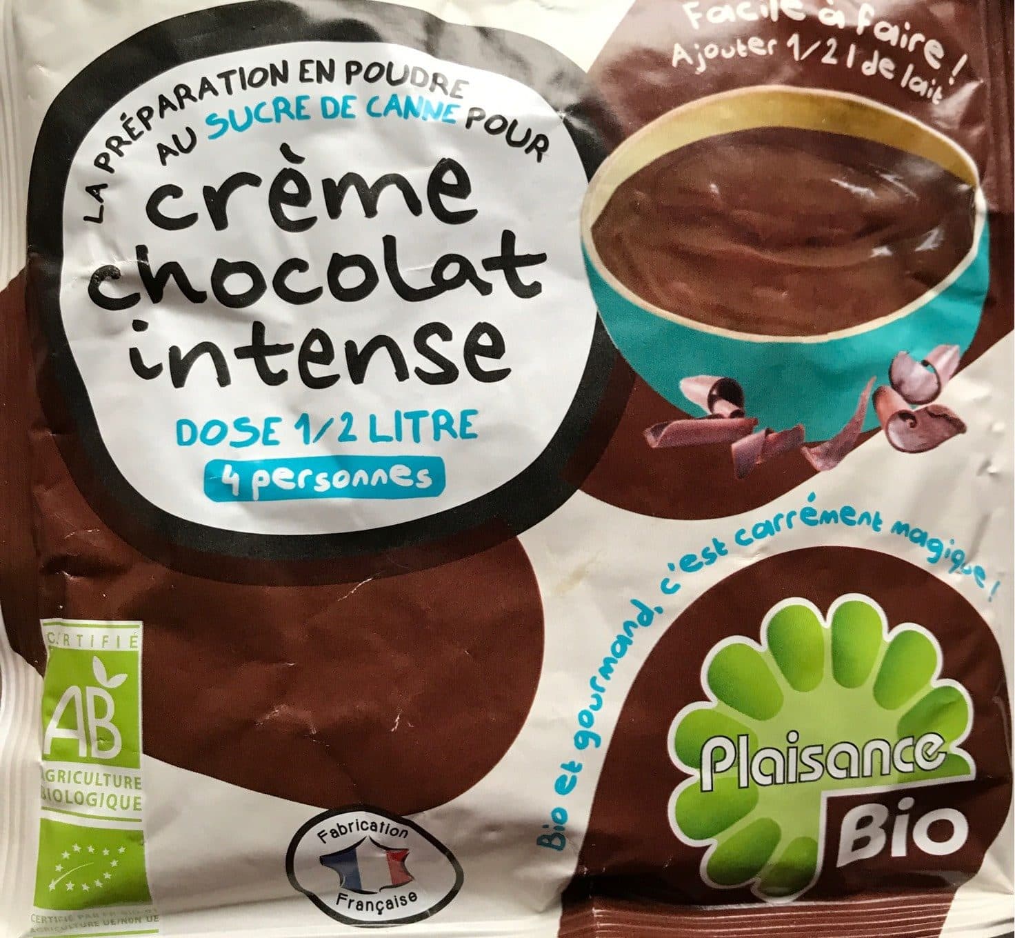 Plaisance Bio Crème chocolat intense packshot
