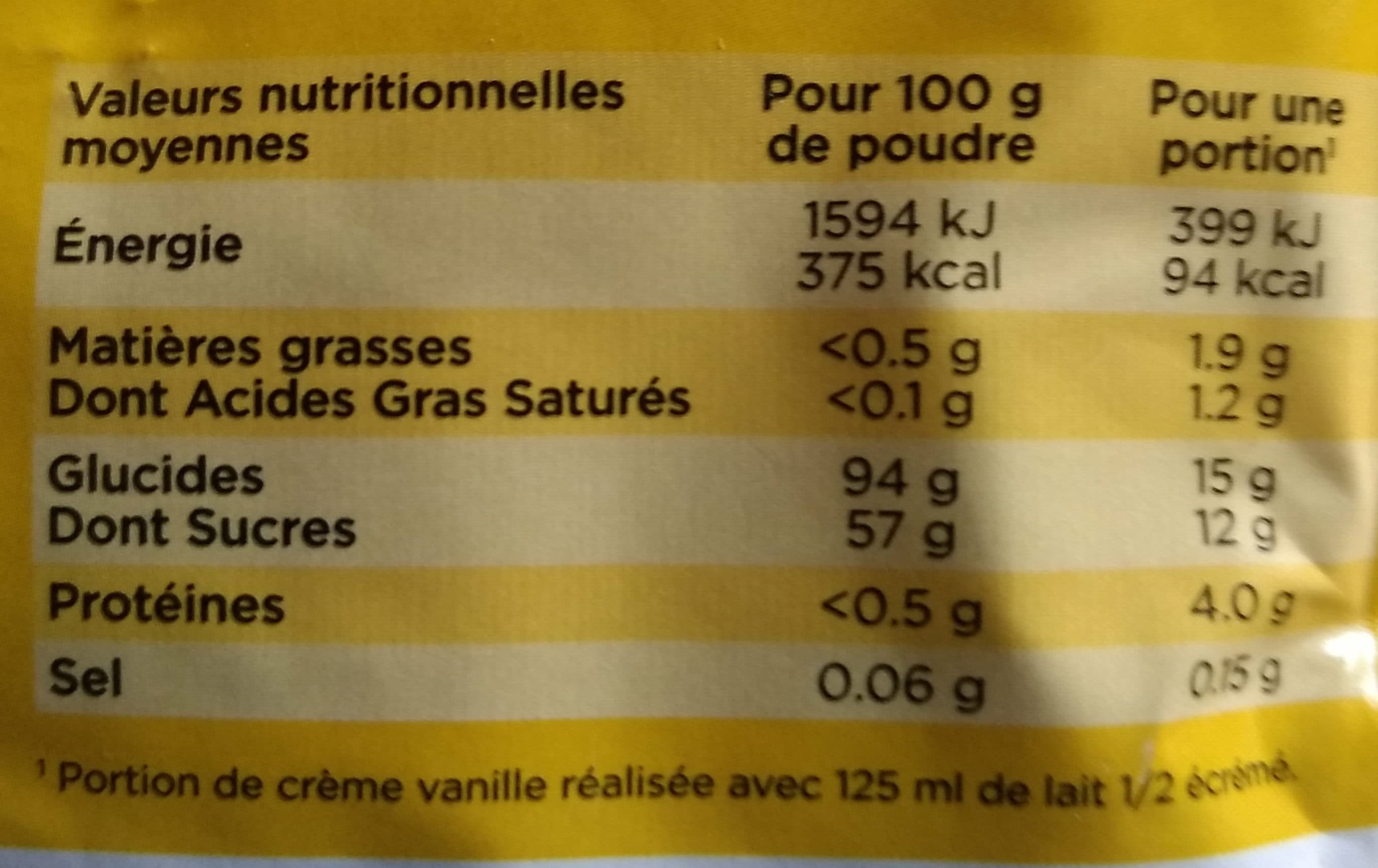 Plaisance Bio Préparation en poudre pour Crème vanille au sucre roux de canne packshot