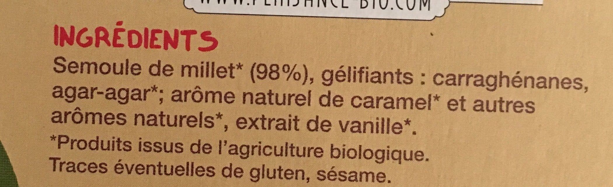 Plaisance Bio Gateau de semoule de millet bio 168g nature & aliments packshot