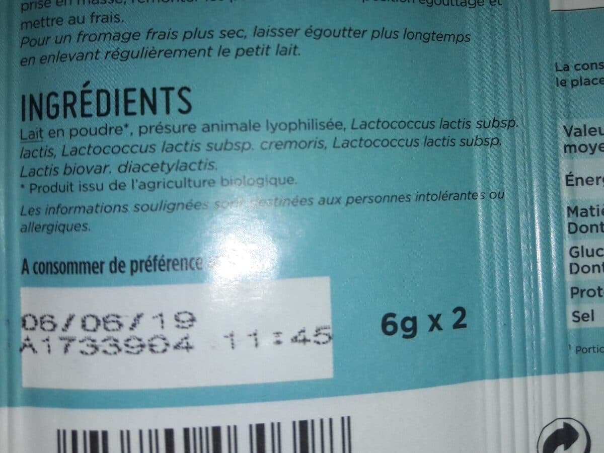 Bio plaisance Bio plaisance préparation fromages frais en faisselle packshot