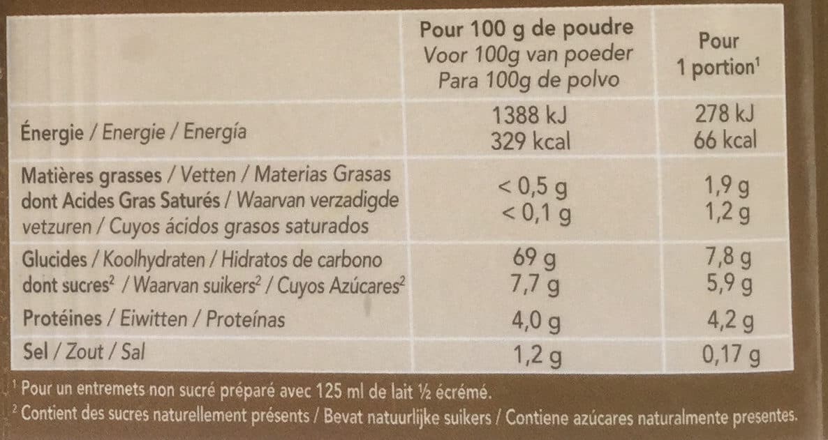 Nat Ali Bio-flan café sans sucres ajoutés packshot