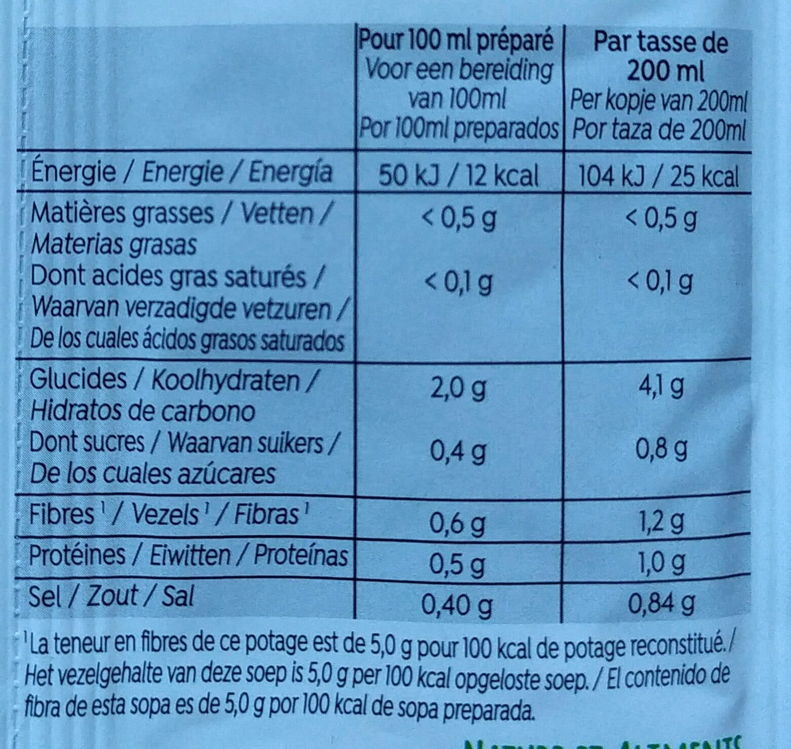 Nature Et Aliments PotaBio Potage Instantané Cèpes packshot