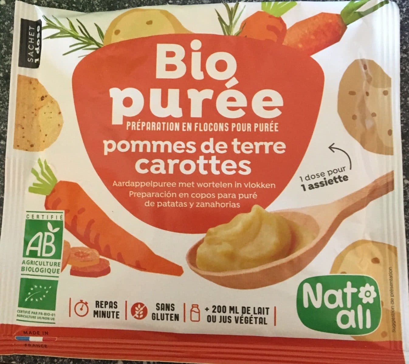 Open Food Facts Bio purée packshot