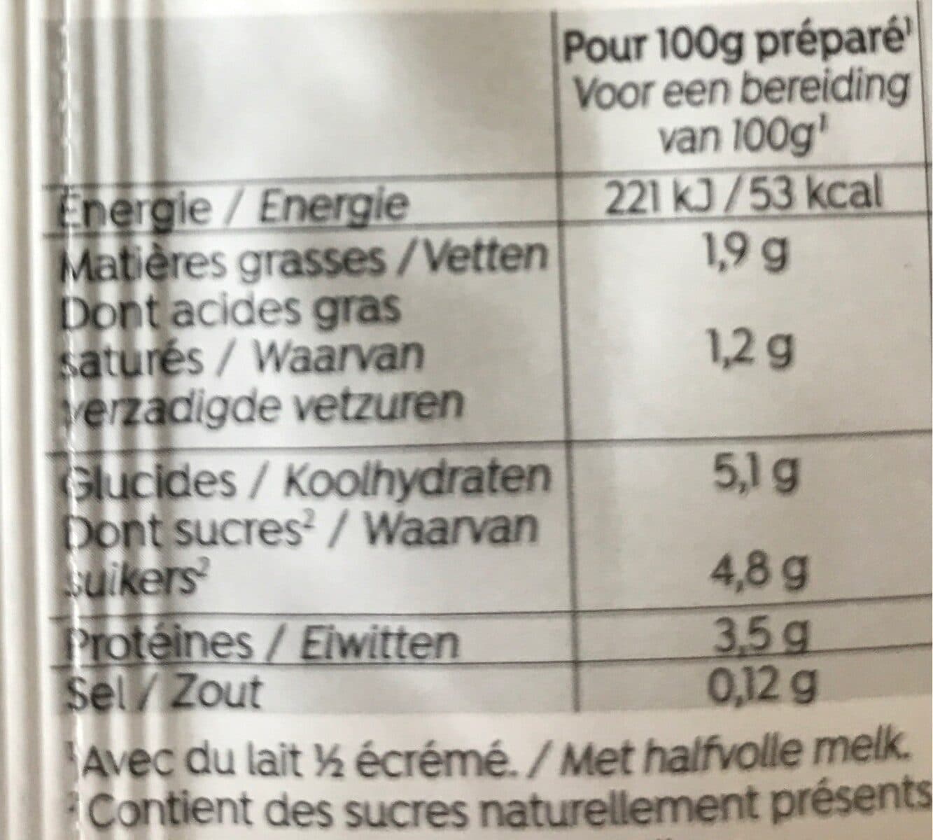Natali Bio-flan cacao packshot