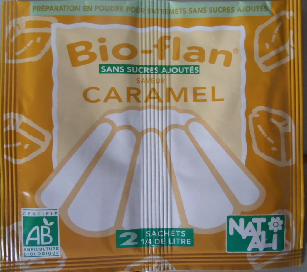 Bio flan Bio flan saveur caramel sans sucre ajouté packshot