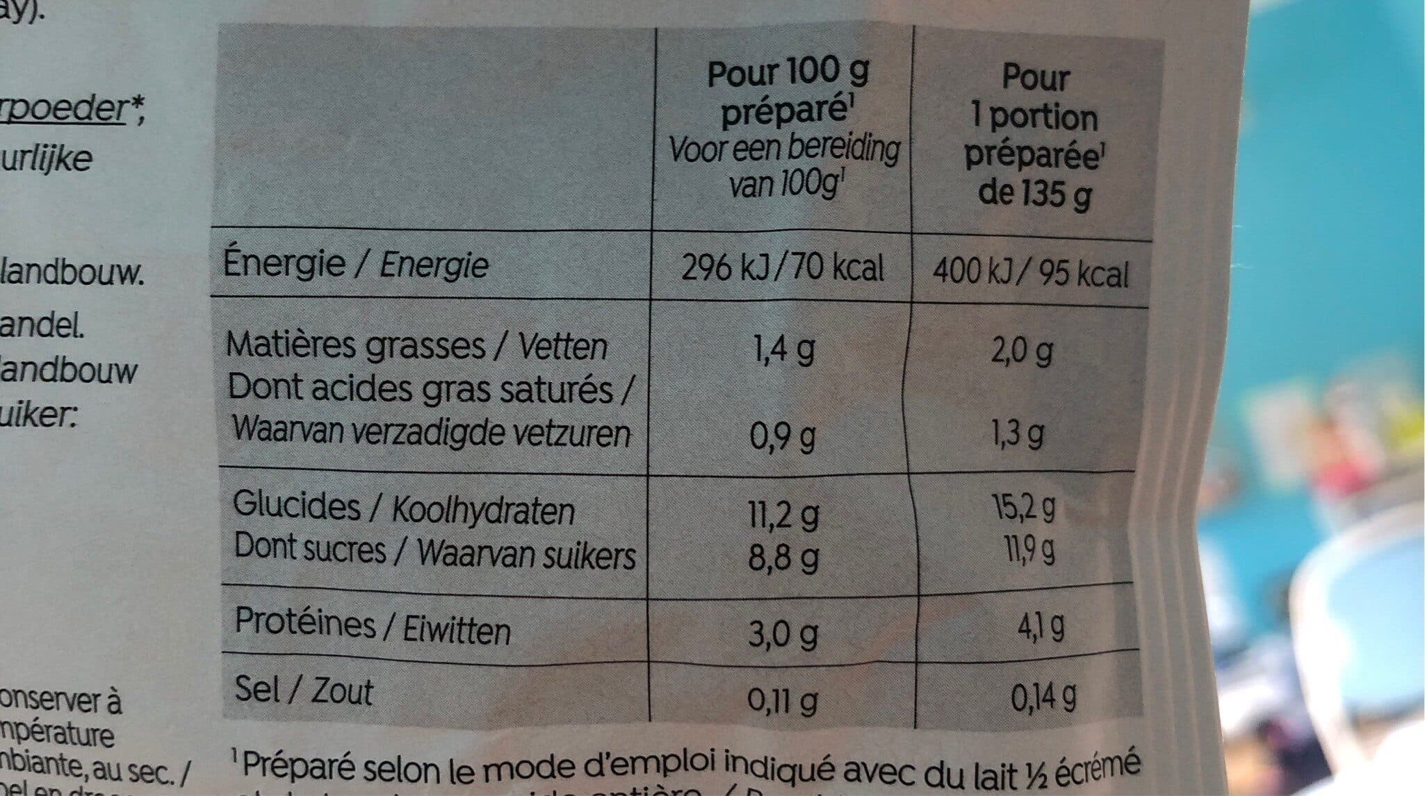 NAT-ALI Bio dessert crème saveur vanille packshot