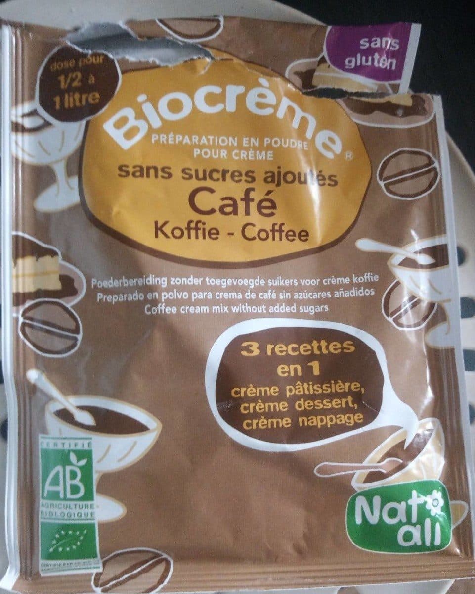 NAT-ALI Bio dessert sans sucres ajoutés au café packshot