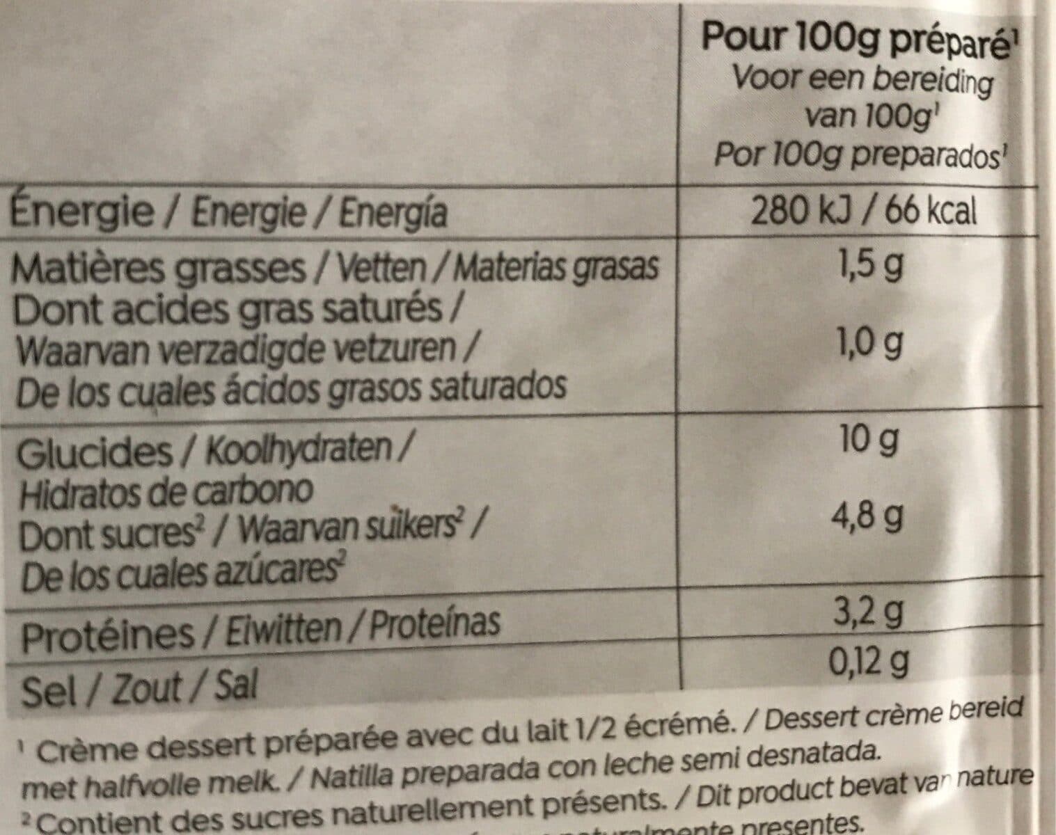 NAT-ALI Bio dessert sans sucres ajoutés au café packshot