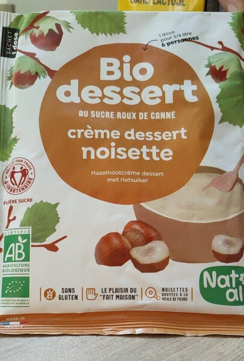 Natali Bio dessert crème dessert noisette packshot