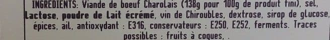Entre Lyonnais & Beaujolais Bœuf Charolais séché packshot