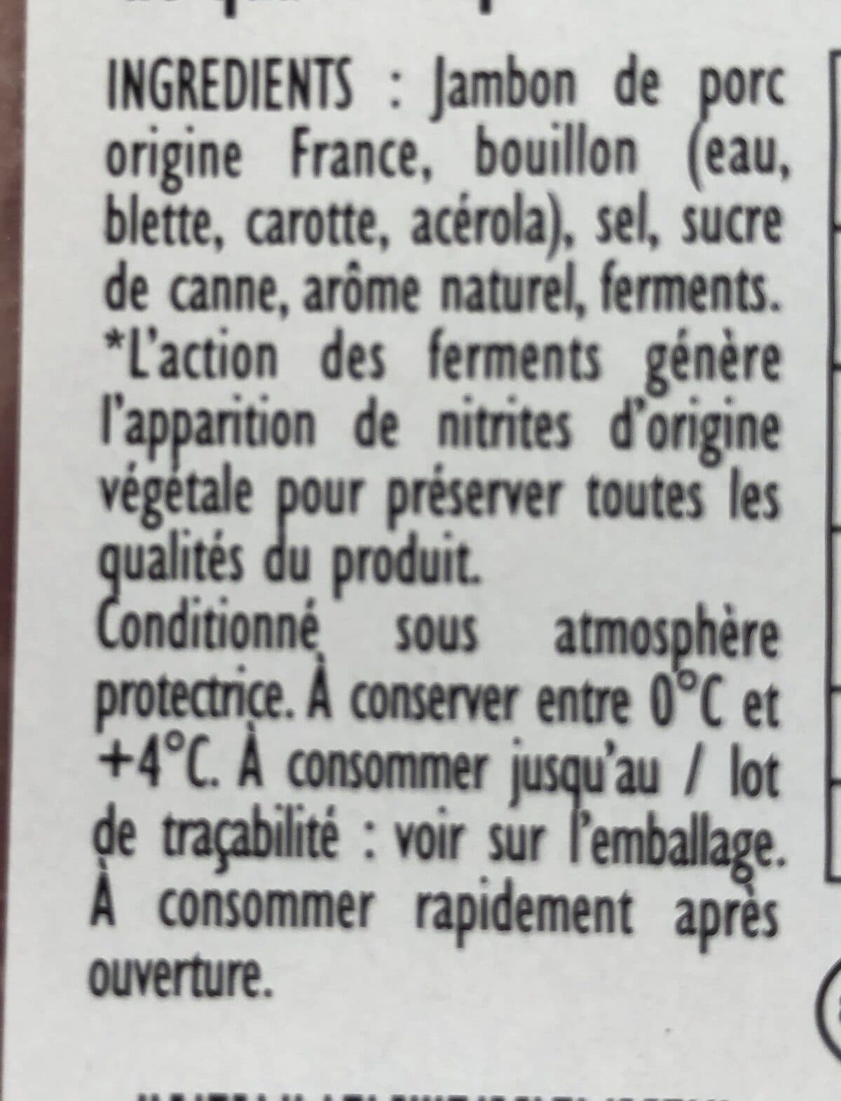 Open Food Facts Jambon cuit avec couenne packshot