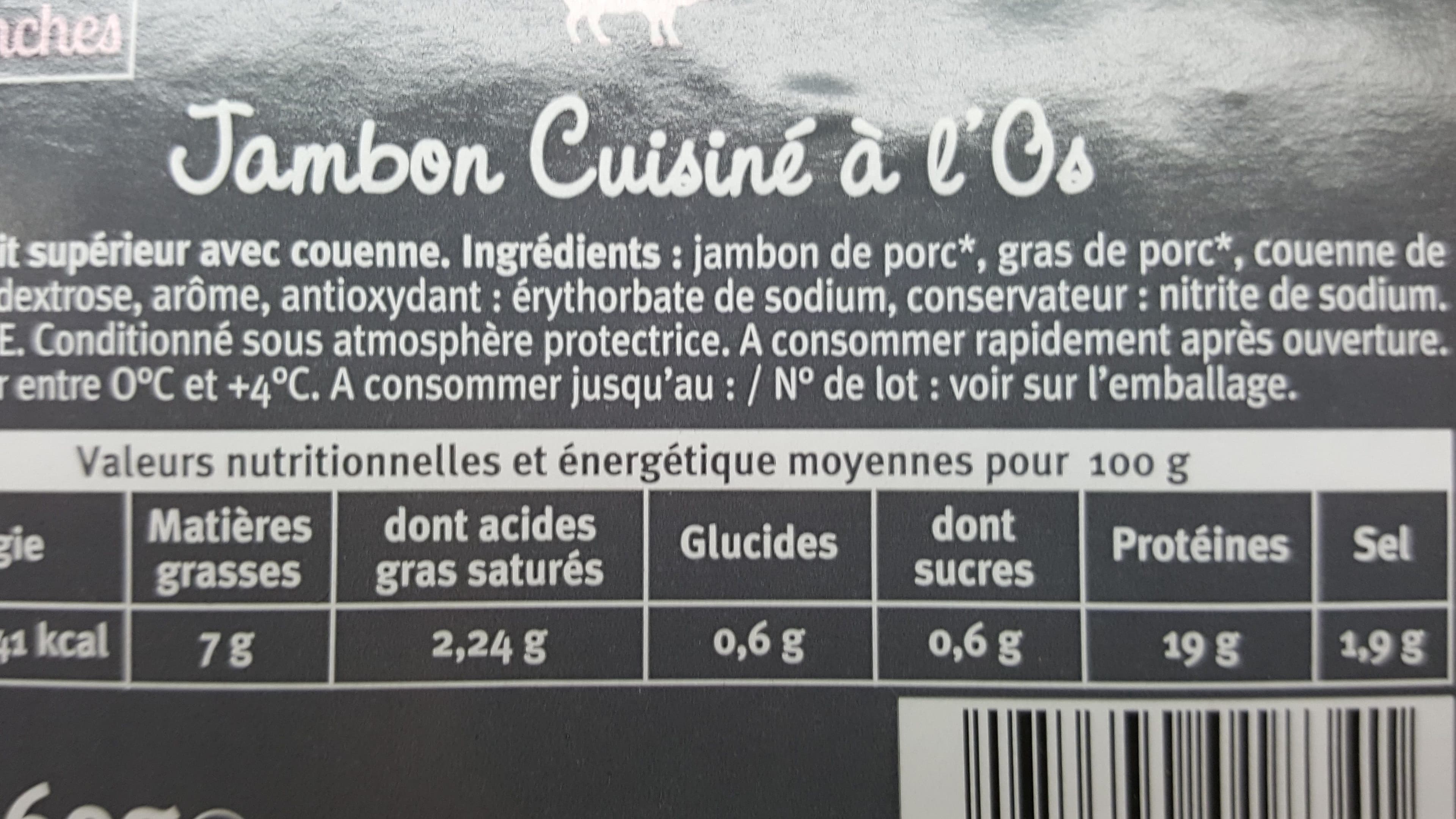 le foué jambon cuisiné à l'os packshot