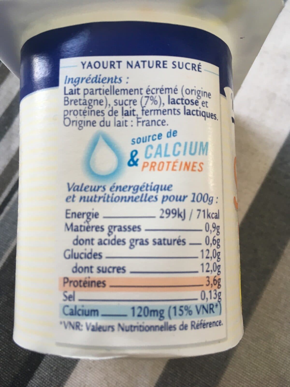 Laïta Le Nature Sucré packshot