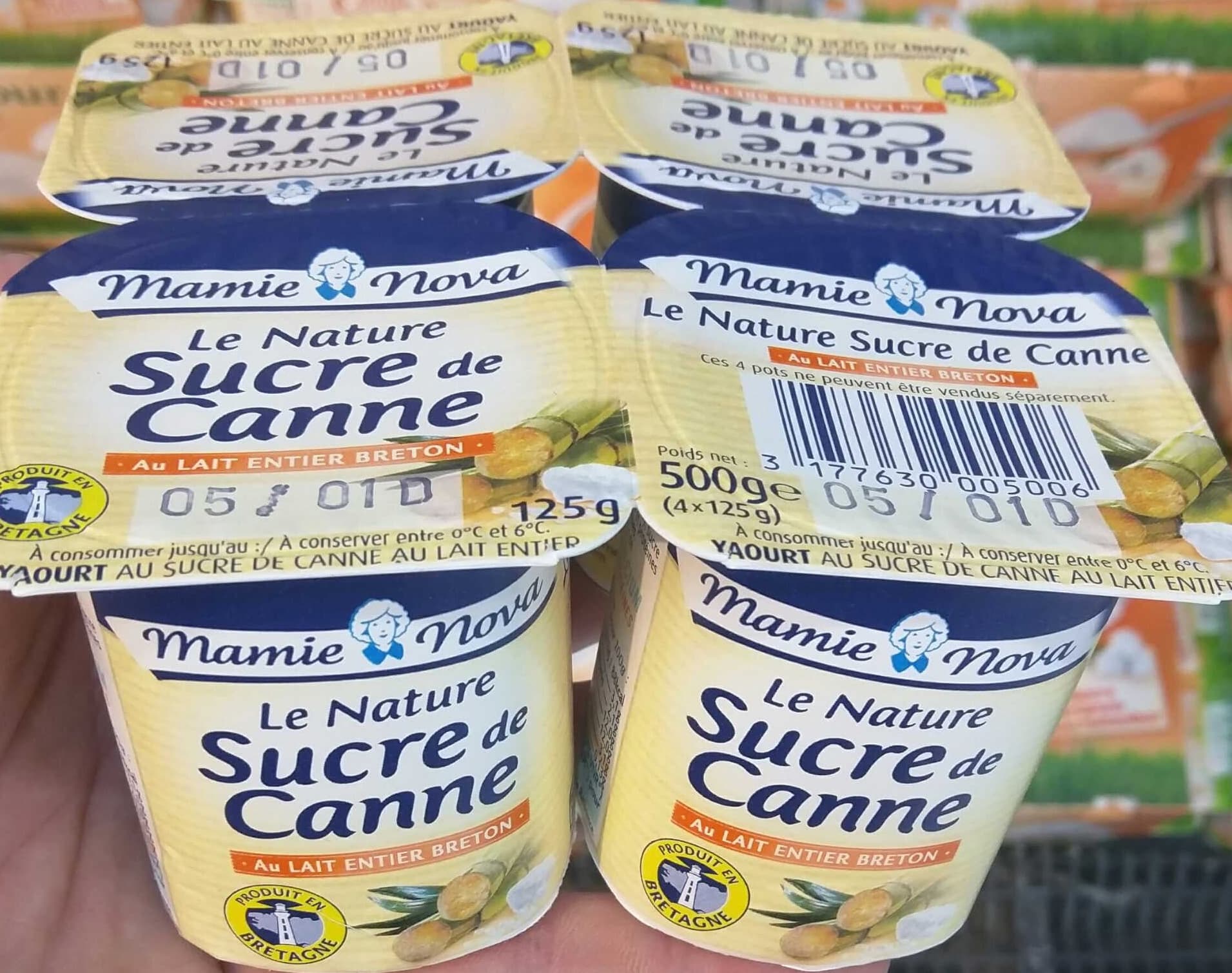 Mamie Nova Le Nature Sucre de Canne au Lait Breton packshot