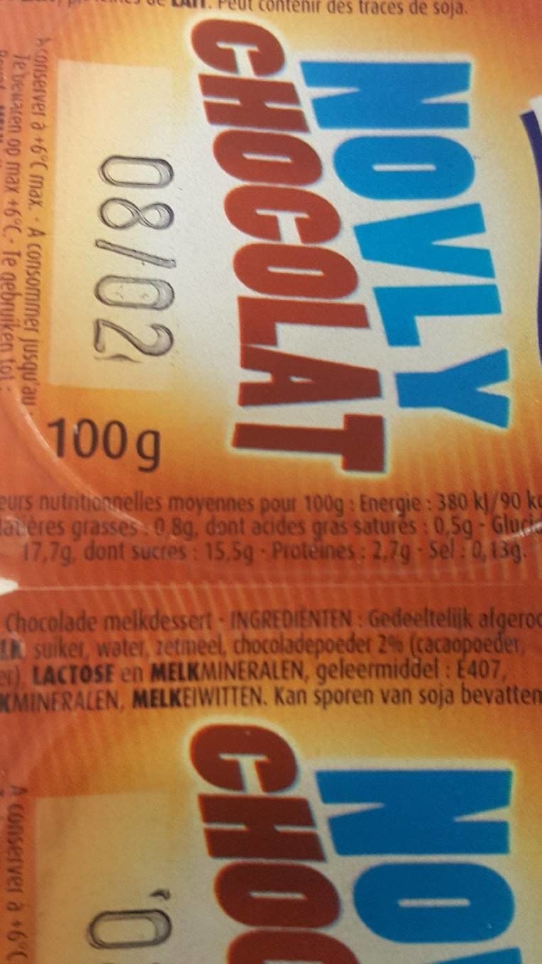 Nova NOVLY CHOCOLAT packshot