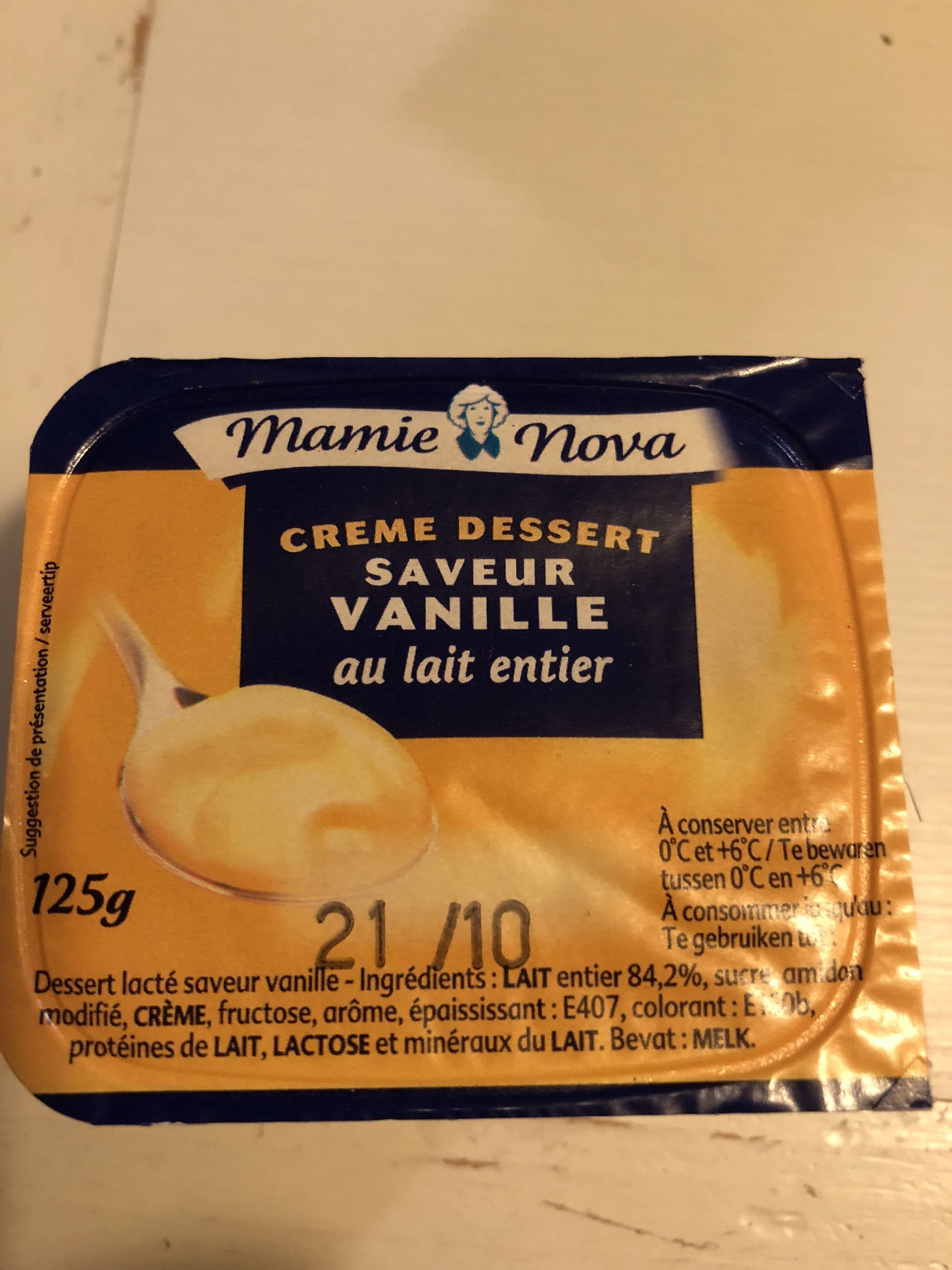 Mamie Nova Crème Dessert Vanille packshot