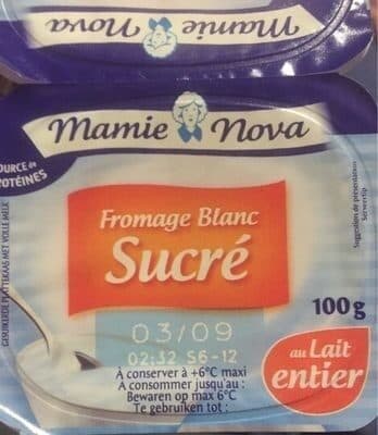 Mamie Nova Fromage Blanc Nature Sucré 6,8 % packshot