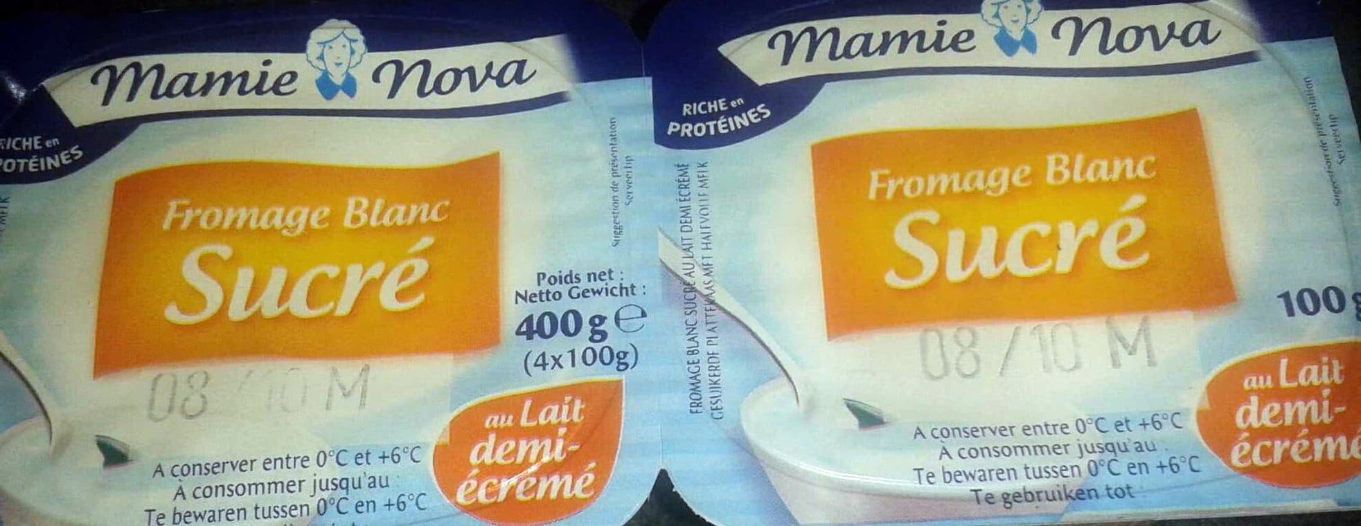 Mamie Nova Fromage Blanc Sucré packshot