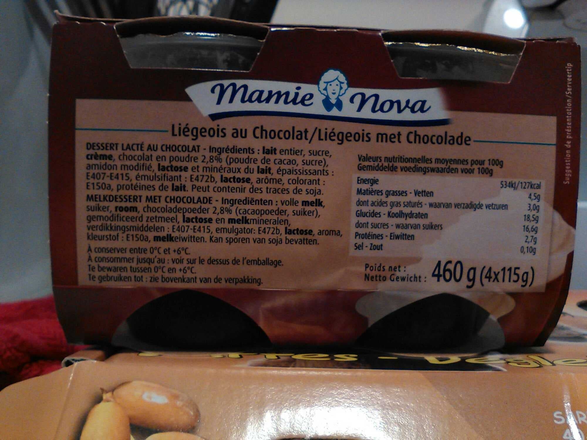 Mamie Nova Liégeois au Chocolat packshot